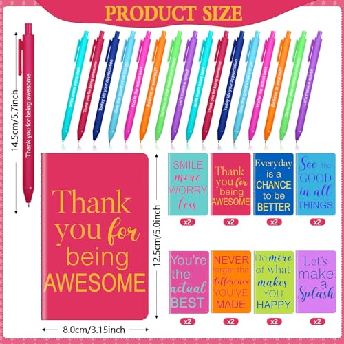 Funrous 32 Pcs Mini Notebooks with Pens Adults Party Favors, Stylish - style: Stylish