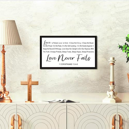 Love is Patient Love is Kind Wood Box Sign Desk Decor,1 Corinthians 13:4-8 Bible Verse Wooden Block Sign for Home Farmhouse Bedroom Wall Shelf Tabletop Decor - style: 1 Corinthians 13:4-8