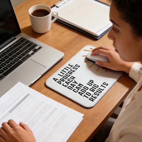 Inspirational Mental Health Mouse Pad, School Counselor Office Must Haves, Boho Daily Affirmations Mouse Pad for Work Computers Laptop Home Office Dorm Desk Accessories, 9.5x7.9 Inch - color: Interesting text Mouse pad P