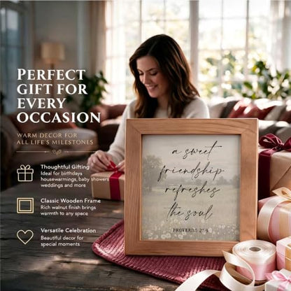 A Sweet Friendship Refreshes The Soul Proverbs 27:9 Christian Wooden Sign - color: A Sweet Friendship63