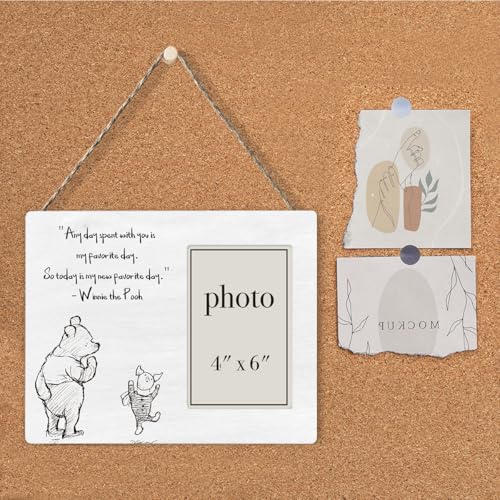 Pooh Bear Picture Frame, Romantic Pooh Gifts for Him Her - color: Favorite Day