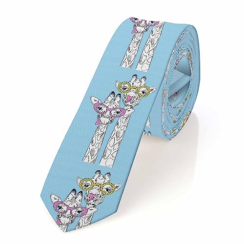 Men's Ties Novelty Tie Necktie for Men Teen Boys Multicolor Tie Party Holiday Thanksgiving Christmas - color: Black Giraffes