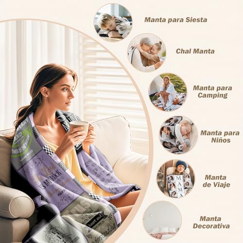 Child of God Christian Throw Blanket 50 x 60, Bible Verse Scripture Patchwork Inspirational Religious Gift for Women Men Teens, Baptism Confirmation Birthday Christmas, Prayer Room Decor (Christian)