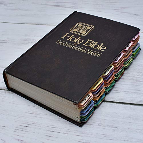 Bible Index Tabs New & Old Testament Tabs Matte Laminated Floral Design, Bible Journaling Supplies - 122 Pcs (Polka Dots) - color: Dots