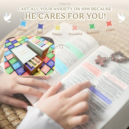 Jesus Plush Christian Bible Verse Scripture Cards with Crochet Jesus Stuffed, Christian Gifts for Women, Inspirational Prayer Cards, Faith Gift for Women Communion Gifts Read Me When Baptism Gifts Encouragement Gift - color: Jesus