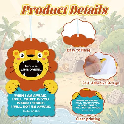 12 Pack Dare to Be Daniel Sign Kit VBS Crafts for Kids Religious Craft Set