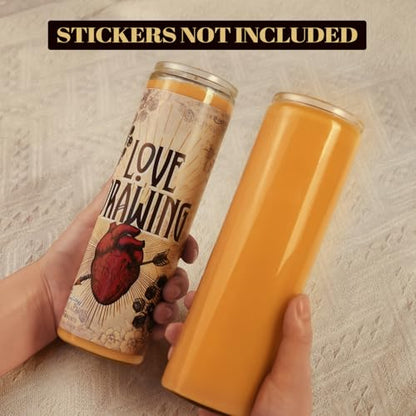 TELOSMA 7 Day Pure Beeswax Devotional Memorial Candles - 3 Pack Unscented