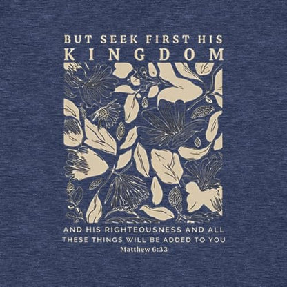 Christian Bible Verse T Shirts for Women - color: Blue1, size: Small