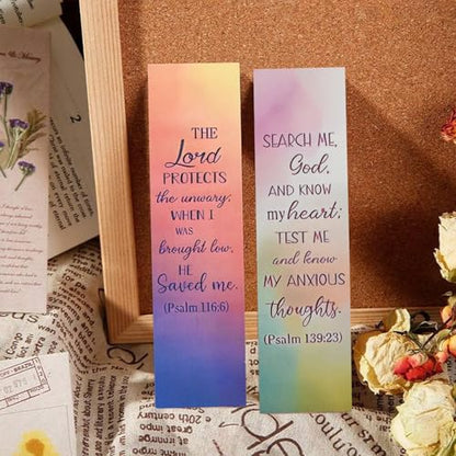 VANRA 90 Pack Christian Bible Verse Bookmarks with Inspirational Scripture