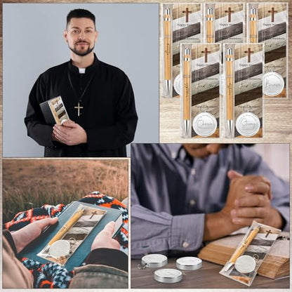 Tenceur 30 Sets Christian Gifts Bulk for Pastor Appreciation, Silver - color: Silver