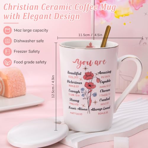 Christian Gifts For Women, 9Pcs Inspirational Religious Birthday Gift Set - color: White-Christian