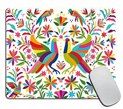 Colorful Mexican Traditional Mouse Pad Non-Slip Rubber Base Gaming MousePads for Computers Laptop Office, Computer Mouse Pad for Wireless Mouse, 9.5"x7.9"x0.12" Inch(240mm x 200mm x 3mm) - color: TSP167