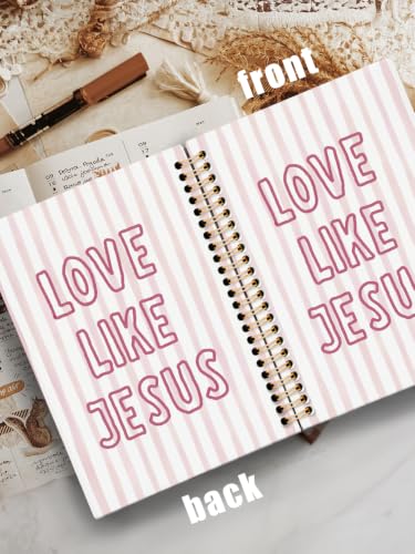 Christian Jesus Notebook Journal,Christian Gifts for Women(Pink) - color: LOVE LIKE JESUS-pink