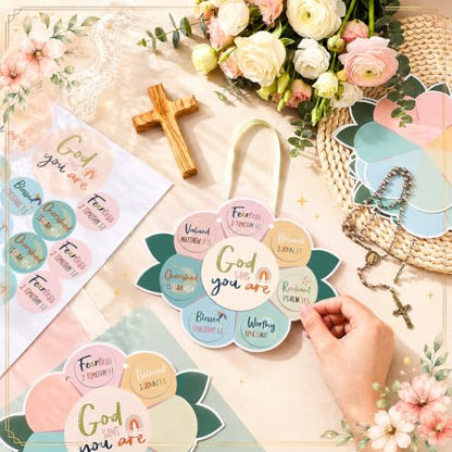 Capoda 28 Sets Sunday School Crafts Christian Sunflower, Pastel, Boho - color: Pastel, style: Boho