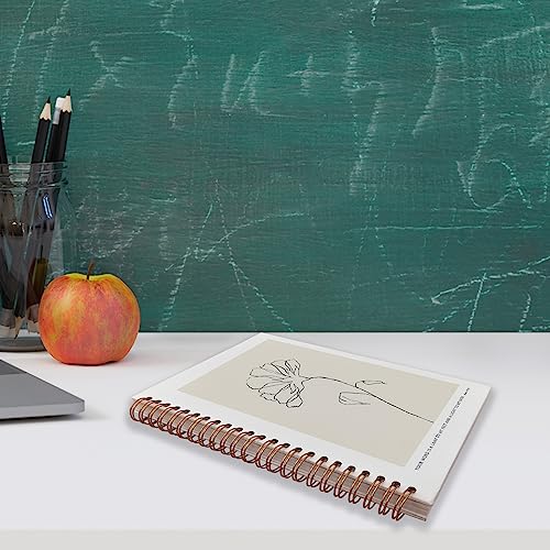 VNWEK Bible Scripture PSALM 119:105 Your Word Is a Lamp to My Feet Boho Botanical Leaf Spiral Notebook Journal 5.5 x 8.3 inches,Christian Lined Hardcover Spiral Notebook,Christian Gifts - color: 14-XZ-bible-notebook