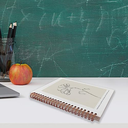 VNWEK Bible Scripture PSALM 119:105 Your Word Is a Lamp to My Feet Boho Botanical Leaf Spiral Notebook Journal 5.5 x 8.3 inches,Christian Lined Hardcover Spiral Notebook,Christian Gifts - color: 14-XZ-bible-notebook