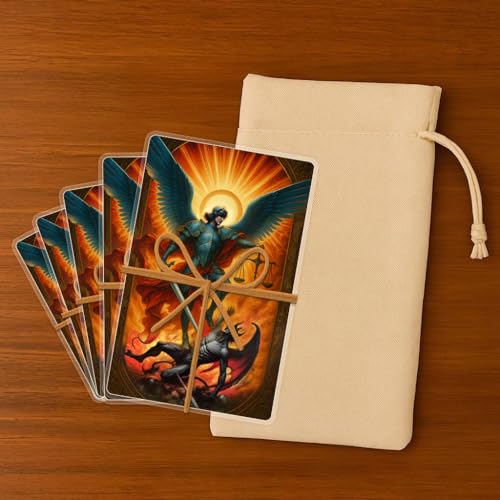 5-Pack Laminated Saint Michael the Archangel Prayer Cards – Catholic Holy Card with Traditional Prayer & Artwork – Durable Handheld size Devotional Keepsakes