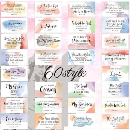 Estune 240 Pcs Bible Verse Cards bulk with Full Scripture, Cute Style - style: Cute Style
