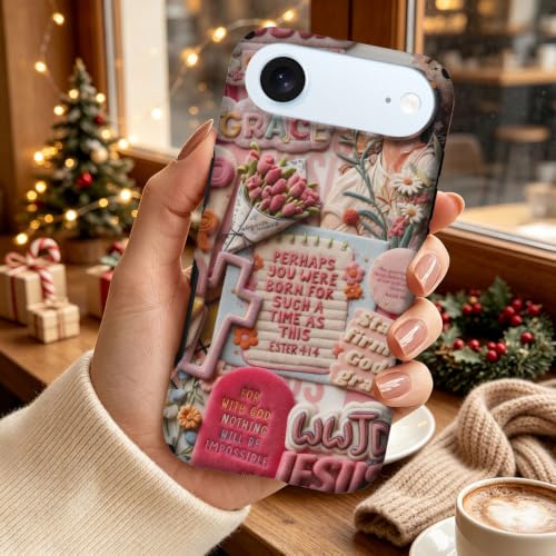 Compatible with iPhone 17 Air Case,Wireless Charging Compatible,Patented 2‑in‑1 Dual‑Layer Protection, Hot Transfer Print Hard Shell Cover - Bible Verse Aesthetics - color: Bible verse aesthetics, size: iPhone 17 Air