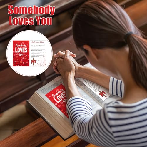 200 Pcs Gospel Tracts Salvation Cards KJV,Somebody Loves You - style: Somebody Loves You