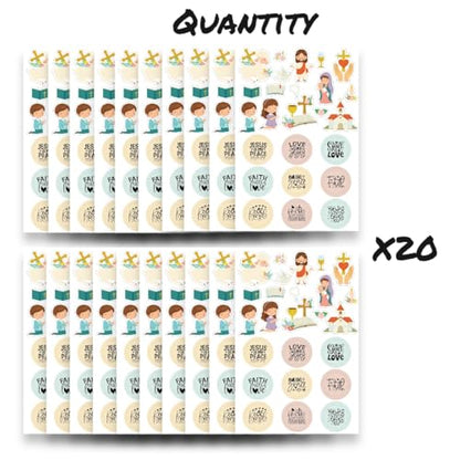 600PCS Religious Christian Stickers for Kids, Sunday School & Easter Crafts