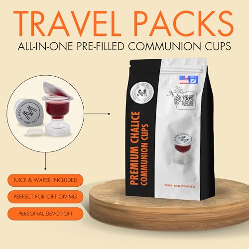 Miracle Meal Chalice Communion Cup & Wafer Set, Travel Pack of 25-Cups - size: Bag of 25 Chalice