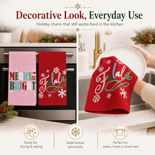 Christmas Kitchen Towels Set of 2