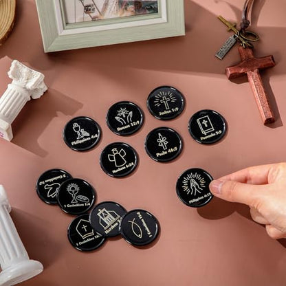 Eersida 120 Pcs Christian Coins Bulk Bible Verse Jesus Tokens, Classic - style: Classic