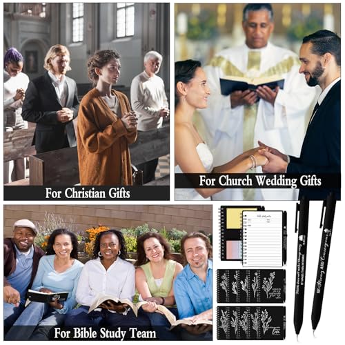 Resurhang Christian Gift Bulk for Women with Notes, Black, 40 Pcs - color: Black