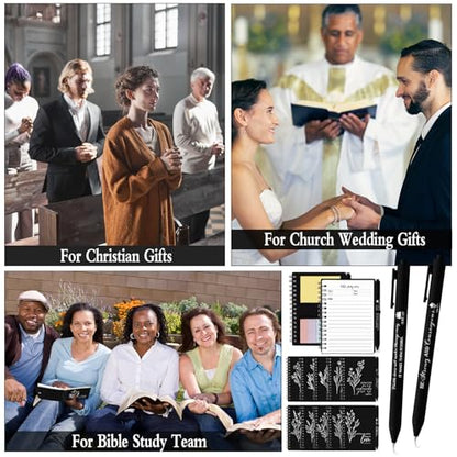 Resurhang Christian Gift Bulk for Women with Notes, Black, 40 Pcs - color: Black