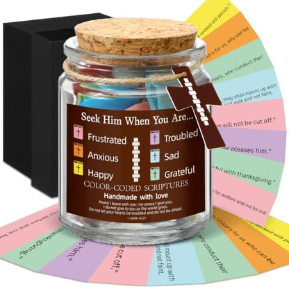 Lunmon Football Bible Jar Color-coded Bible Verses Catholic Scripture Jar - style: Football