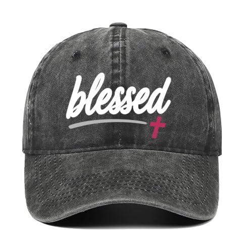Christian Baseball Cap for Men & Women - Embroidered Jesus Cross Hat, Adjustable Christian Gifts - color: Christian-themed Hats-19