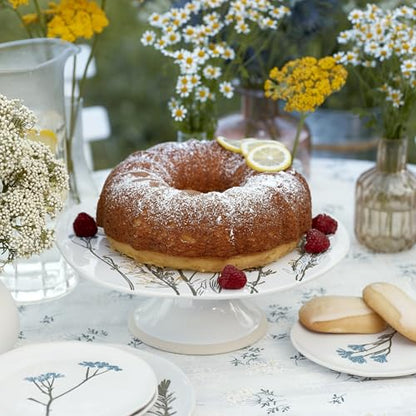 Lenox Wildflowers 4-Piece Tidbit Plates, Dessert Plate Set for 4 - style: Tidbit Plates, Set of 4