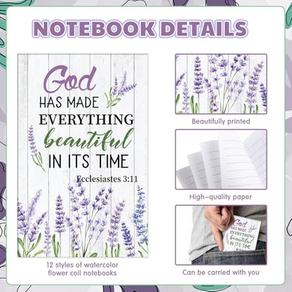 AmazingSpark 96 Pcs Christian Gifts Bulk for Women Include Magnetic Cross Bookmarks, Mini Bible Verse Notepads, Scripture Ballpoint Pens, Religious Small Notebooks Gifts Prizes Party Favor(Floral) - style: Floral