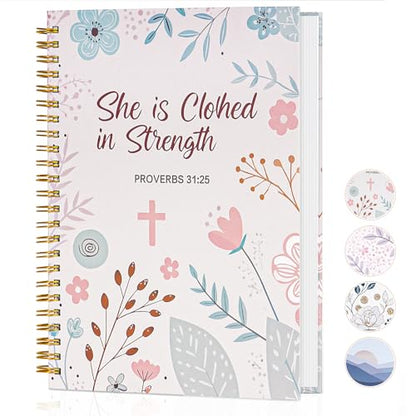Aesthetic Christian Bible Journal for Women 5.5x8.3 Inch - color: 3-Christian-Notebook