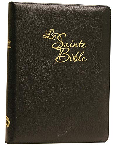 French Bible, Large Print, Leather, Zipper, Thumb Index. Segond 1910, fermeture éclair