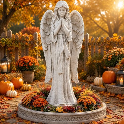 Angel Garden Statues Outdoor, Large 26 Inch Yard Praying Angel Decor - color: Praying Angel-26.4"