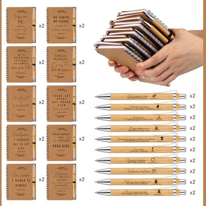 Kosiz 40 Pcs/20 Set Christian Gifts Prayer Journal, Spanish Leaves - style: Spanish Leaves