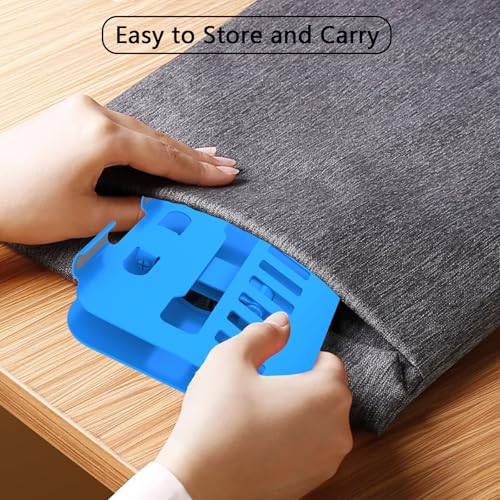 Metal Tablet Stand Holder Adjustable for iPad Kindle Tab, Blue - color: Blue