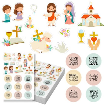 600PCS Religious Christian Stickers for Kids, Sunday School & Easter Crafts