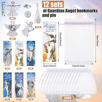 Supervitae 12 Set Guardian Religion Angel Pin Bookmark Psalm 91:11 Gift - style: Guardian Angel