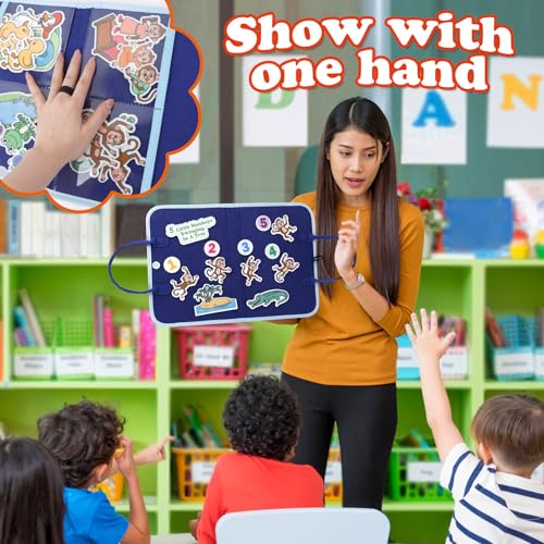 Aizweb Felt Board for Toddlers,Flannel Board Stories for Preschool Learning Activities,Kindergarten Classroom Must Haves,Five Little Monkeys,Five Little Ducks,Daycare Essentials - style: Animal Set