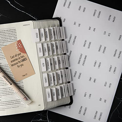 DiverseBee Laminated Bible Tabs for Women and Men (Magnolia) - color: Magnolia