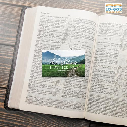 Pass It On Scripture Cards, Mountain Path, The Plans I Have Jeremiah 29:11, Pack of 25 — Inspirational Bible Verse Wallet Cards, Devotional, Bible Study - Small Christian Greetings for Encouragement - color: Mountain Path