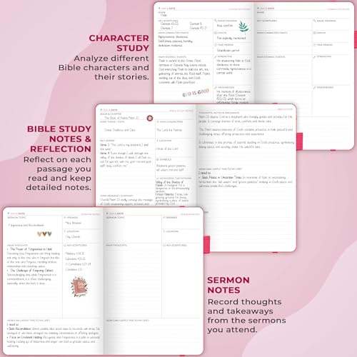 Clever Fox Bible Study Journal, Guide, Supplies for Women A5 Fuchsia - color: Fuchsia, size: A5 (5.8'' x 8.3'')