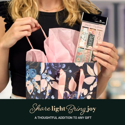 Christian Art Gifts Magnetic Scripture Bookmark Set for Men and Women - color: Faith Hope Love #2
