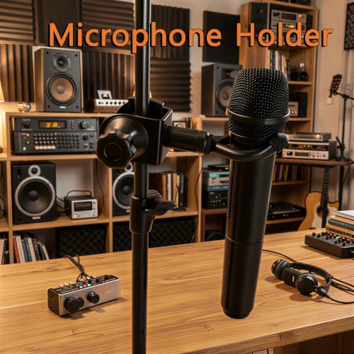 Ukulele Hanger, Ukulele/Mandolin/Banjo Holder Attachment for Microphone Stands,Ukulele Wall Mount Stand