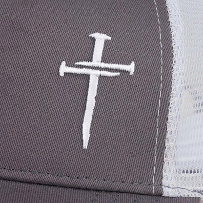 Christian Jesus Cross Hat - Faith Hats for Men Women - Religious Gifts for Thanksgiving Christmas - color: Cross/Carbon