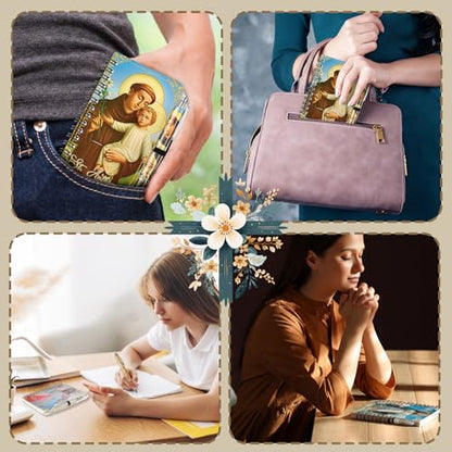 Humyoun 60 Pcs Catholic Saint Spiral Journals with Pens Gift Bulk, Classic - style: Classic