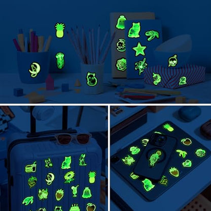 50Pcs Glow in The Dark Neon Water Bottle Stickers for Adults - color: Luminescent-484kscp